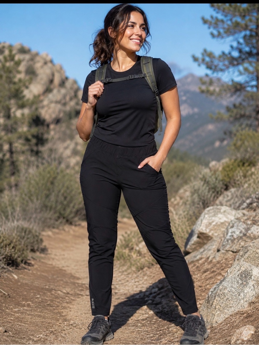 5.11 Tactical Black Performance Leggings Pants Size Large